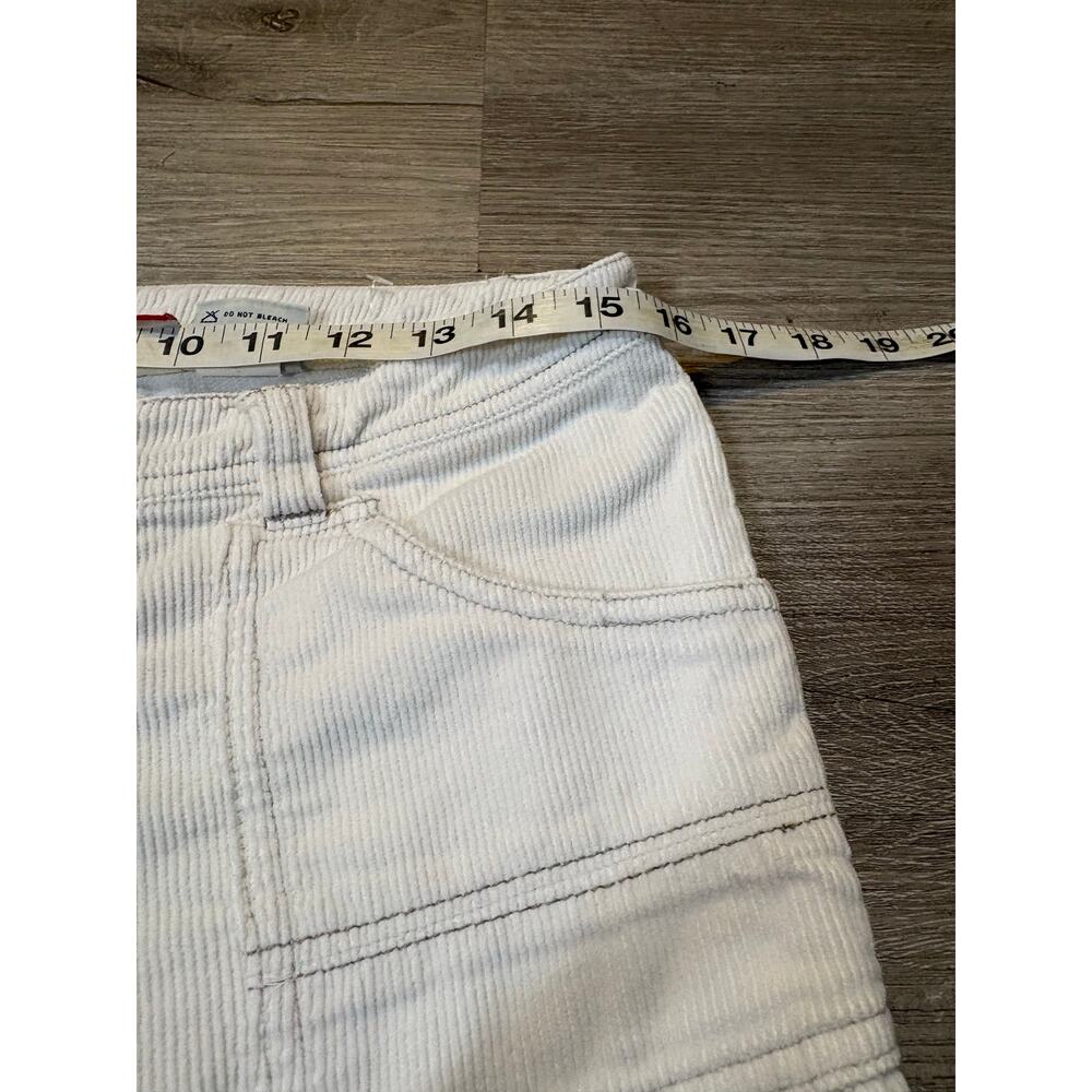 Vintage Y2K Unionbay White Corduroy Low Rise Flare Jeans Stretch 5 Patch Pockets - Picture 5 of 12